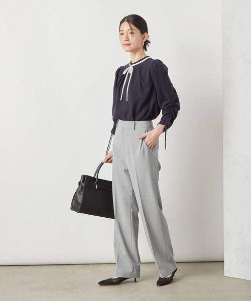 「NOLLEY'S Sophi」 パンツ 38 ライトグレー レディース_画像6