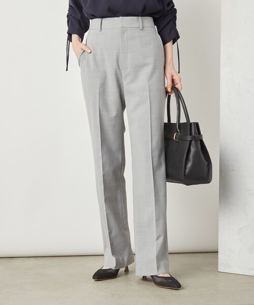 「NOLLEY'S Sophi」 パンツ 38 ライトグレー レディース_画像9