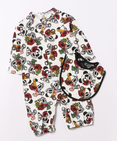 HYSTERIC MINI（ヒステリックミニ） ベビー HYSMINI SKELETON総柄 RV