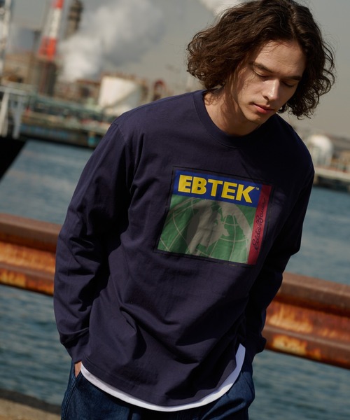 Eddie Bauer（エディーバウアー） tシャツ EBTEK ロゴ 長袖Tシャツ
