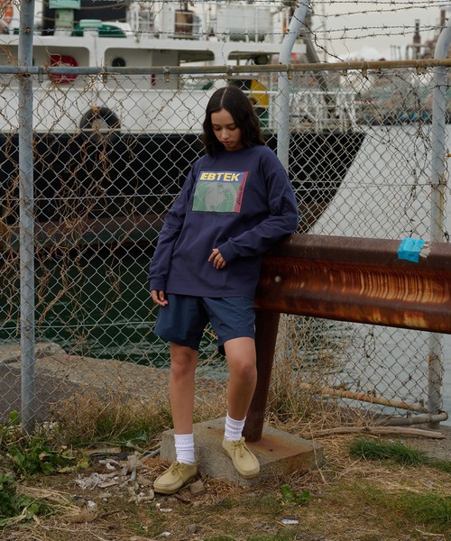 Eddie Bauer（エディーバウアー） tシャツ EBTEK ロゴ 長袖Tシャツ