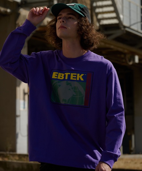 Eddie Bauer（エディーバウアー） tシャツ EBTEK ロゴ 長袖Tシャツ