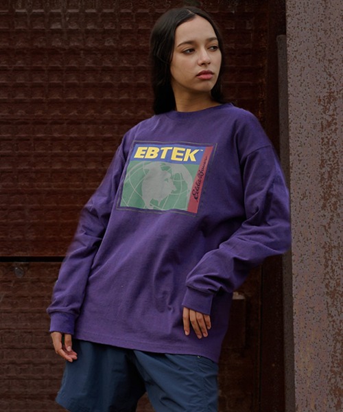Eddie Bauer（エディーバウアー） tシャツ EBTEK ロゴ 長袖Tシャツ