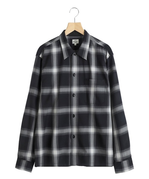 GOLD シャツ / ゴールド：WOOL Super140s TROPICAL OPEN SHIRT：26A