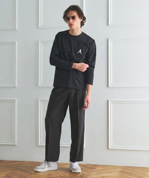 TAKEO KIKUCHI（タケオキクチ） tシャツ 「BOWLER HAT LABEL」クール