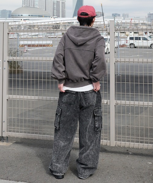 「Perushu」 カーゴパンツ MEDIUM ブラック メンズ_画像9