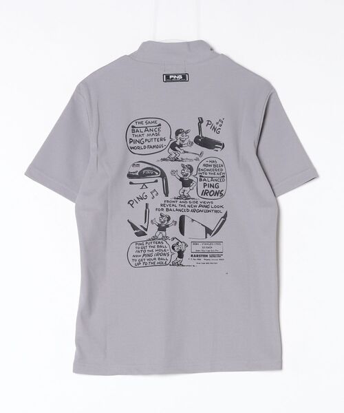 PING（ピン） tシャツ PEカノコ半袖ハイネックシャツ メンズ