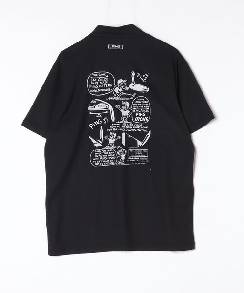 PING（ピン） tシャツ PEカノコ半袖ハイネックシャツ メンズ