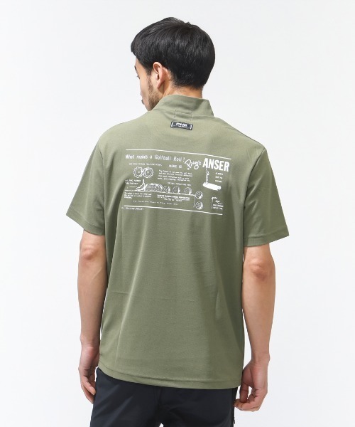 PING（ピン） tシャツ PEカノコ半袖ハイネックシャツ メンズ