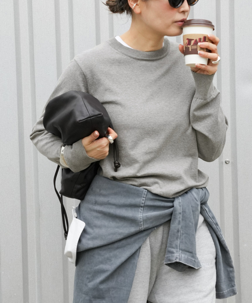 【美品】ドゥーズィエムクラス　クルーネックプルオーバー 近年モデル Deuxieme Classe（ドゥーズィエムクラス） ニット セーター *LOREL