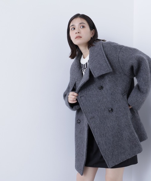 「NATURAL BEAUTY BASIC」 テーラードジャケット SMALL グレー レディースの画像