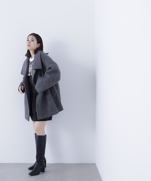 「NATURAL BEAUTY BASIC」 テーラードジャケット SMALL グレー レディースの画像
