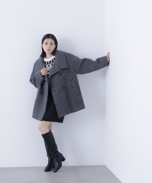 「NATURAL BEAUTY BASIC」 テーラードジャケット SMALL グレー レディースの画像