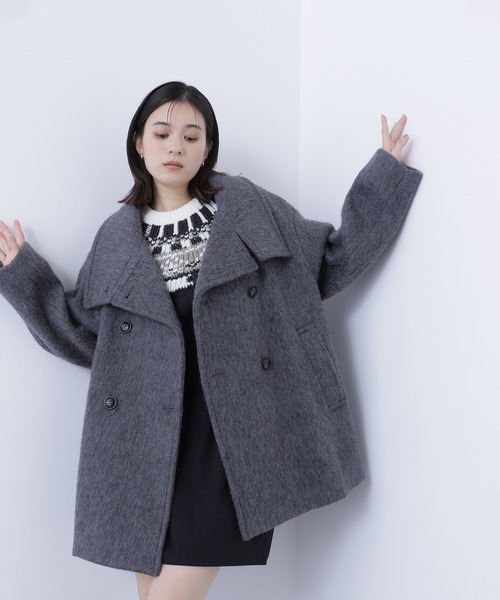 「NATURAL BEAUTY BASIC」 テーラードジャケット SMALL グレー レディースの画像