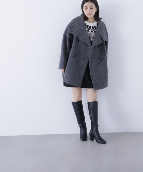 「NATURAL BEAUTY BASIC」 テーラードジャケット SMALL グレー レディースの画像