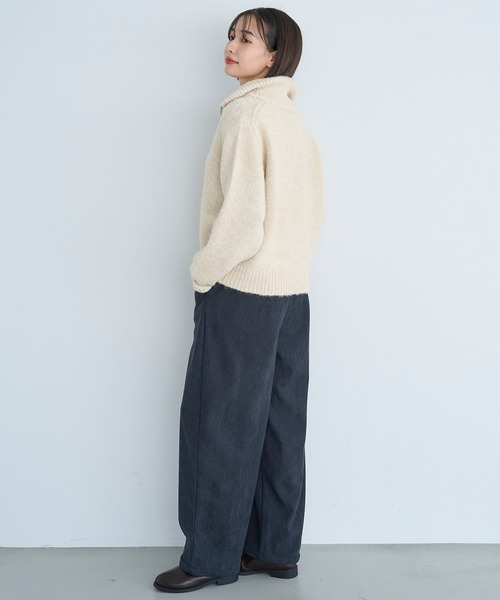 「mil」 パンツ - グレイッシュベージュ レディース_画像8
