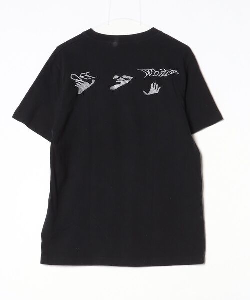 「off white」 ワンポイント半袖Tシャツ M ブラック メンズ_画像2