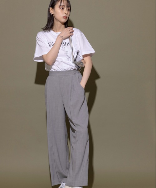 「Eimee Law」 半袖Tシャツ 38 ブラック×ホワイト レディース_画像4