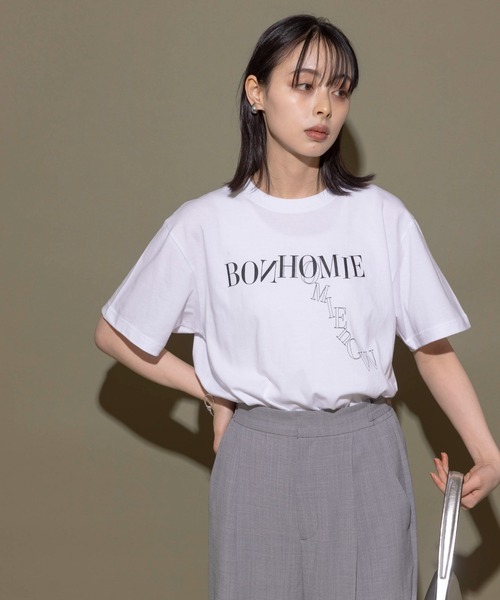 「Eimee Law」 半袖Tシャツ 38 ブラック×ホワイト レディース_画像7