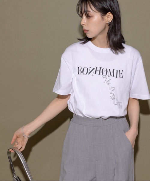 「Eimee Law」 半袖Tシャツ 38 ブラック×ホワイト レディース_画像8