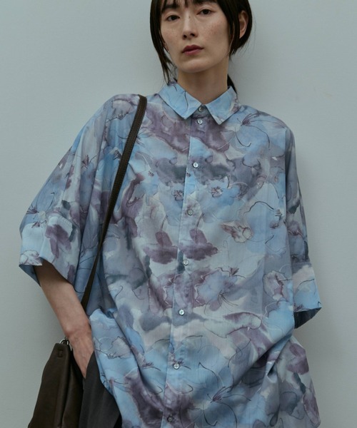 シャツ/ブラウス(半袖/袖なし) PAN FLOWER BLOUSE WHYTO.｜バック 