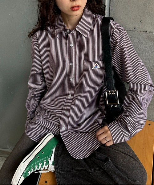 「GEVACO」 長袖シャツ MEDIUM ネイビー メンズ_画像5