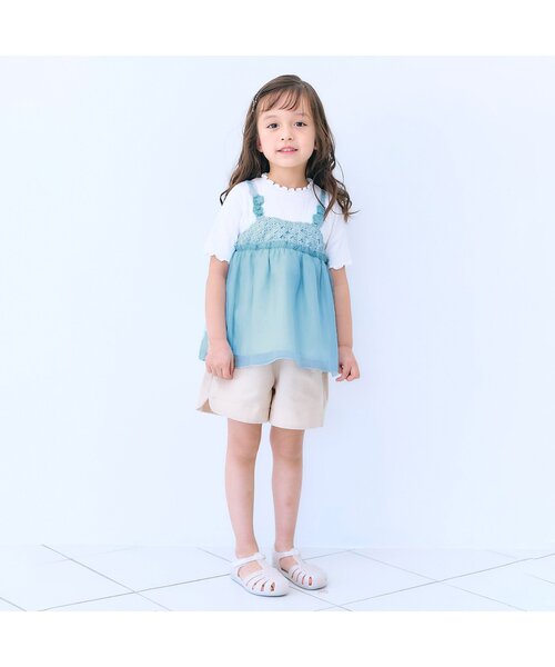 「apres les cours」 「KIDS」半袖カットソー 110 ブラック キッズ_画像6