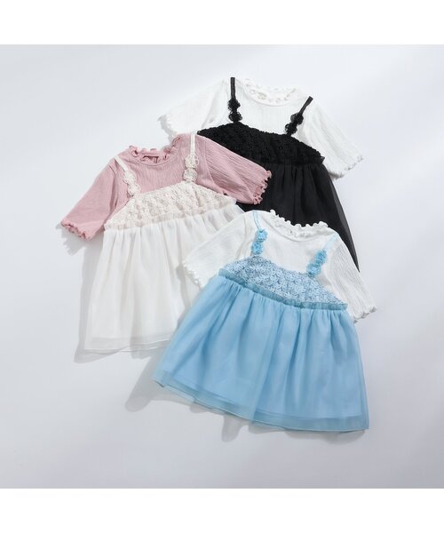 「apres les cours」 「KIDS」半袖カットソー 110 ブラック キッズ_画像9