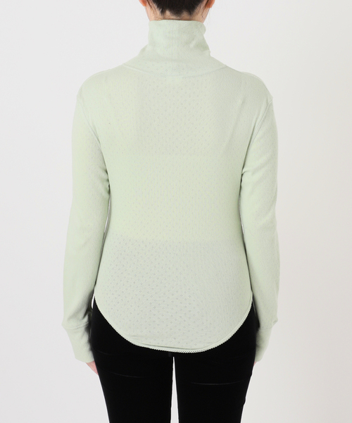 tシャツ 「PAN for LULU」EYELET MESH LACE TURTLE レディースの画像
