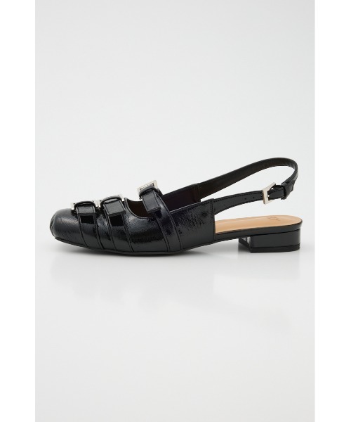 「SLY」 フラットサンダル SMALL ブラック レディース_画像2