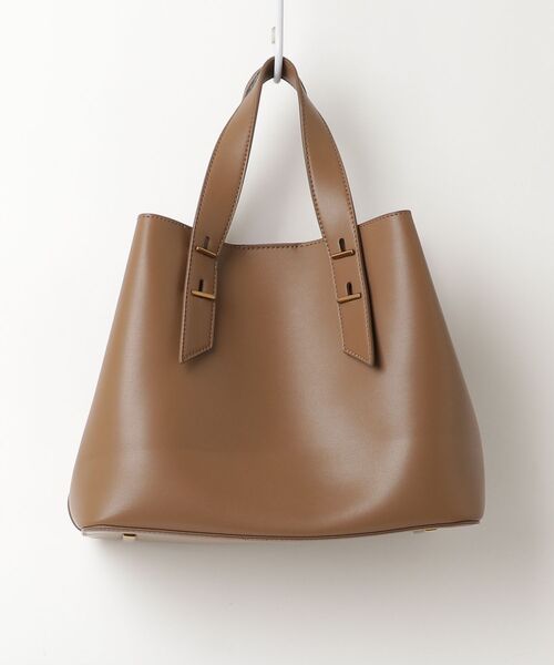 「CHARLES & KEITH」 ハンドバッグ L カーキ レディース_画像2