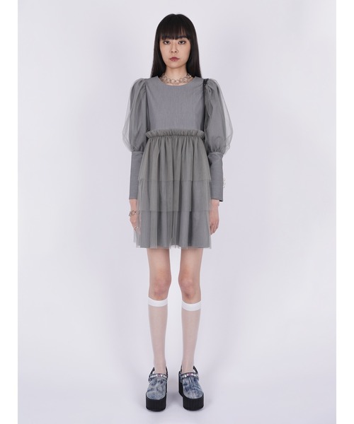 PAMEO POSE 長袖ワンピース PAMEO POSE（パメオ ポーズ） 長袖ワンピース FREE ブラック