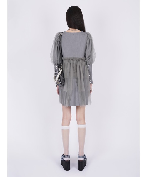 PAMEO POSE 長袖ワンピース PAMEO POSE（パメオ ポーズ） 長袖ワンピース FREE ブラック