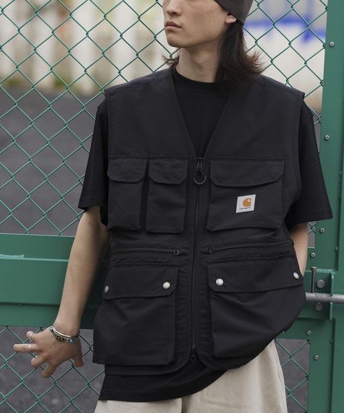 carhartt WORK IN PROGRESS ブラックベスト Carhartt WIP（カーハートワークインプログレス） ベスト LARGE