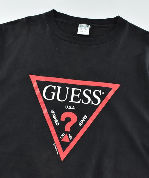 GUESS（ゲス） tシャツ 「USED」90's デッドストック ロゴ Tシャツ USA