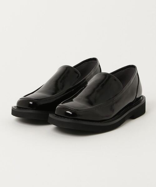 【アッパー美品】MARW UNITED ARROWS 24 厚底 ローファー 黒 MARW UNITED ARROWS（マルゥ ユナイテッドアローズ） シューズ 24cm