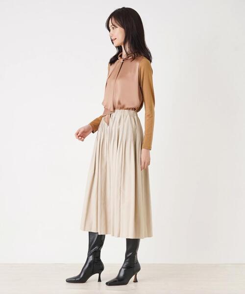 「Brahmin」 ロングスカート 2 ダークネイビー レディース_画像9
