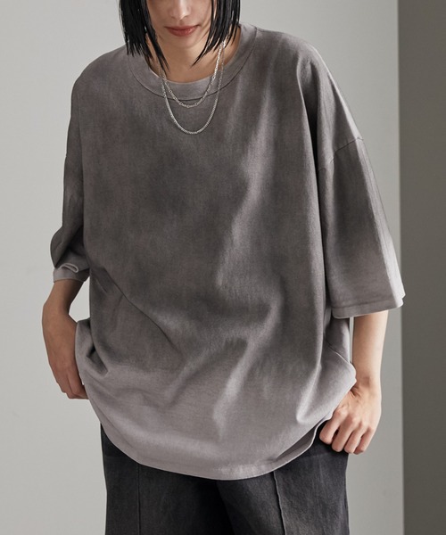 「cussil」 半袖Tシャツ S グレー メンズ_画像8