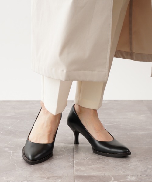 「Piedi Nudi」 パンプス 24.0cm ダークブラウン レディース_画像6