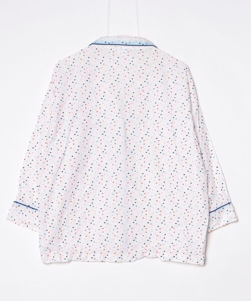 「SLEEPY JONES」 ドット柄長袖ブラウス M ホワイト レディース_画像2