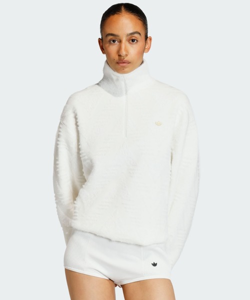 adidas（アディダス） トレーナー スウェット ニット ハーフジップ 