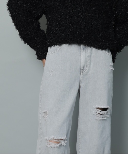 「CADUNE」 デニムパンツ 38 ブルー レディース_画像5