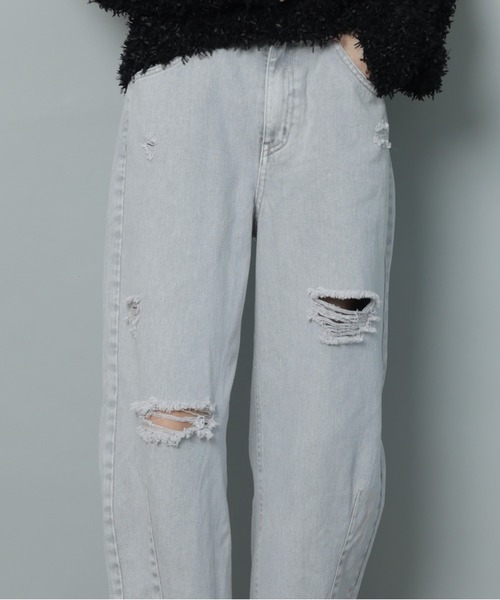 「CADUNE」 デニムパンツ 38 ブルー レディース_画像8