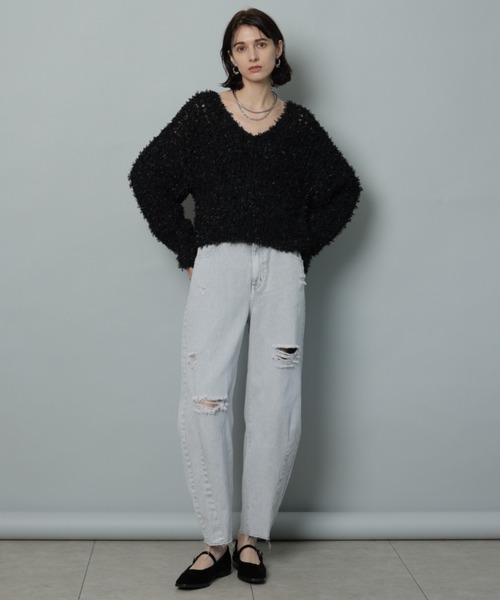 「CADUNE」 デニムパンツ 38 ブルー レディース_画像9