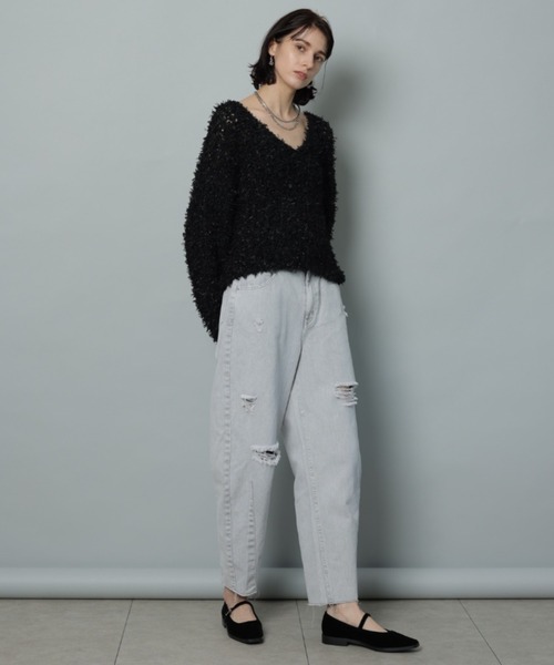 「CADUNE」 デニムパンツ 38 ブルー レディース_画像10