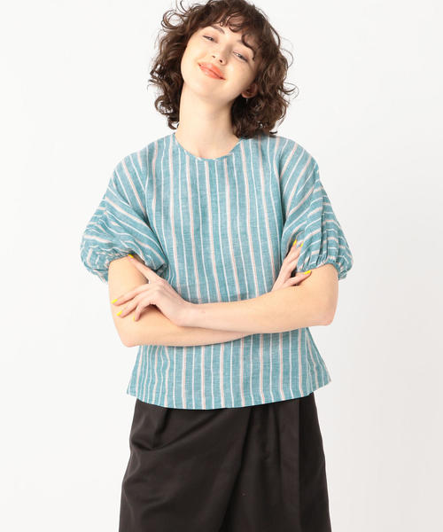 お買い得新品 シャツ ブラウス クリスプリネン ボリュームスリーブプルオーバー ZOZOTOWN PayPayモール店 - 通販 - PayPayモール 好評格安