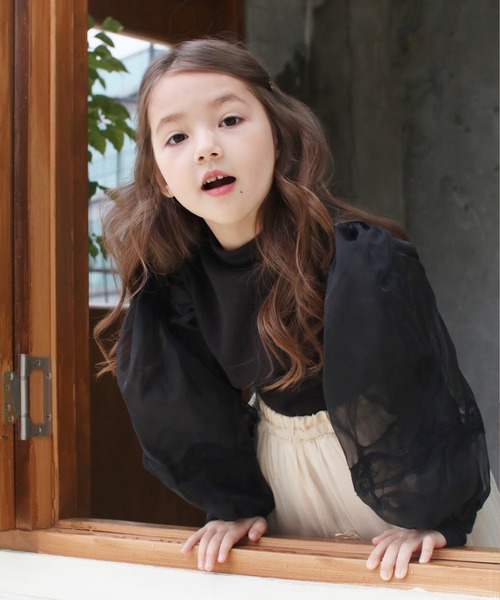 Rora（ローラ） トレーナー 入園式 卒園式 オペラ パフ袖 tシャツ 