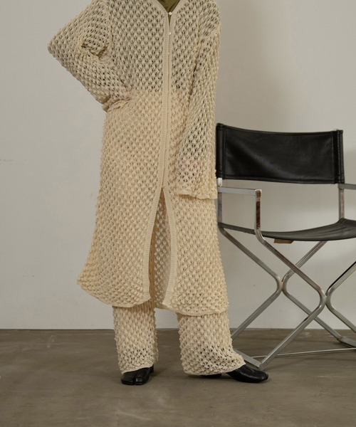 lawgy aw ami knit  ベージュ lawgy（ラウジー） パンツ original ami knit pants レディース