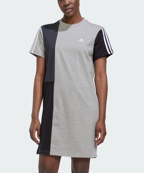 ワンピース エッセンシャルズ スリーストライプス カラーブロック Tシャツワンピース アディダス レディース Zozotown Yahoo 店 通販 Yahoo ショッピング