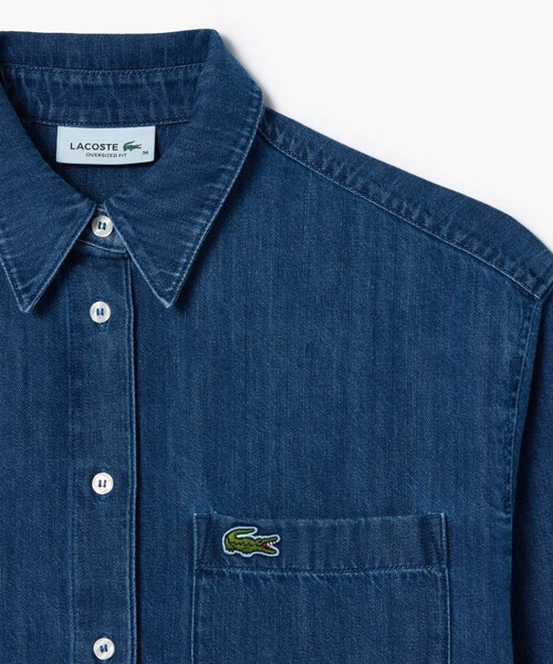 LACOSTE（ラコステ） ブラウス シャツ プレーンデニムシャツ
